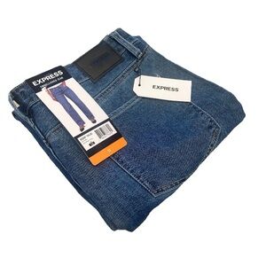 Express Woman’s Size 12 Embellished (studs) Blue Jeans, NWT, $98 MSRP